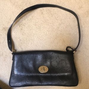 Kate Spade Black Leather Purse Gold